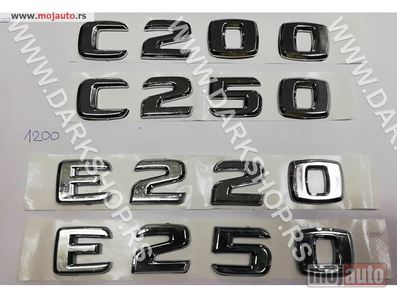 Glavna slika -  auto oznake motora za mercedes: c200,c250. e200,e250. cena:1200 rsd/komad - MojAuto
