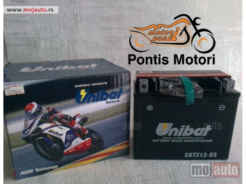 Glavna slika -  Akumulator za motocikl Unibat CBTX12-BS - MojAuto