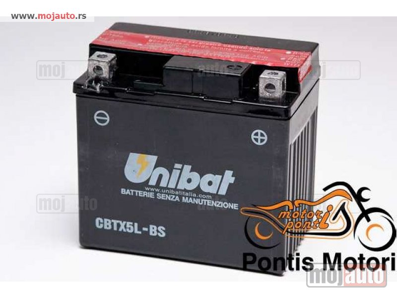 Glavna slika -  Akumulator za motocikl Unibat CBTX5L-BS - MojAuto