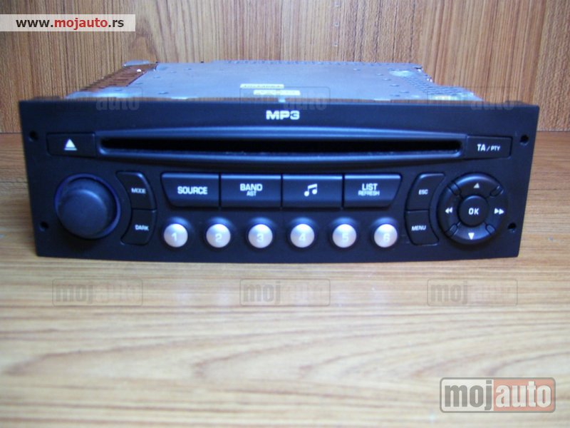 Glavna slika -  Citroen C3,C4,C5 Fabricki cd MP3 radio - MojAuto