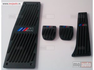 Glavna slika -  BMW e60 M pedale - bruseni aluminijum crne - MojAuto