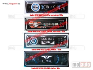 NOVI: delovi  Auto radio USB,SD, MMC - vise modela
