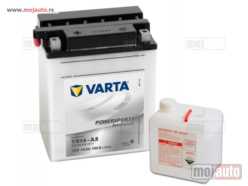 Glavna slika -  Akumulator Varta YB14-A2 - MojAuto