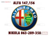 polovni delovi  FIAT, Alfa 147,156 polovni delovi
