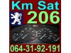 Slika 1 -  206 Istrument Tabla Peugeot Pežo KM SAT - MojAuto