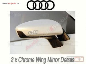 Glavna slika -  Audi chrome nalepnice - MojAuto