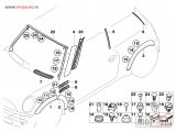 NOVI: delovi  Mini Cooper Plasticni Rub Zadnjeg Blatobrana Desni 01-06, NOVO