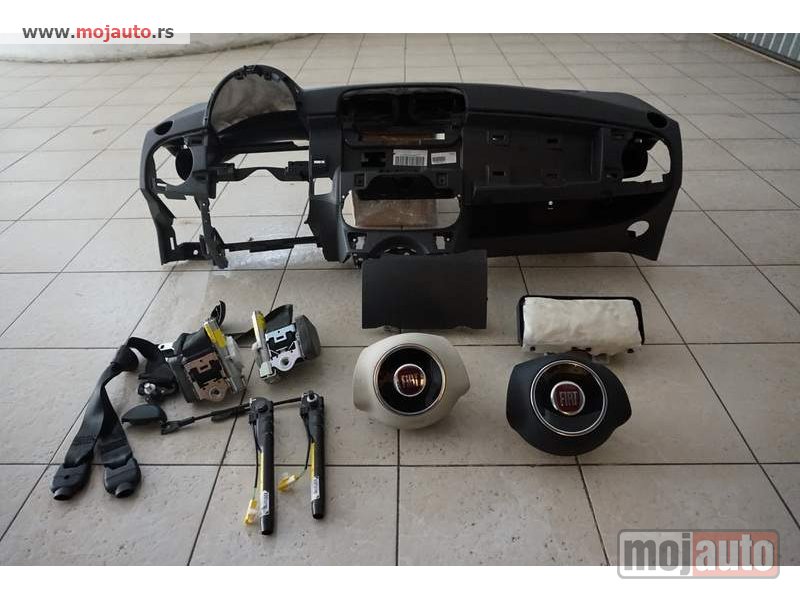 Glavna slika -  Fiat 500 tabla i airbag (vazdušni jastuci) - MojAuto