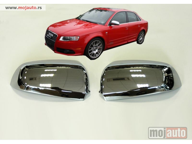 Glavna slika -  Navlake retrovizora Audi A4 B6, B7, A3 8p, A6 4f – Hrom. - MojAuto