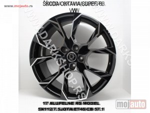 NOVI: delovi  17 ALUFELNE ŠKODA RS 5X112/7,5JOTA /ET45/CB 57,1