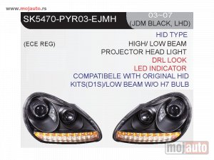 Glavna slika - Devil Eye farovi PORSCHE CAYENNE BLACK MK1 03-07, LED INDICATOR!!! - MojAuto
