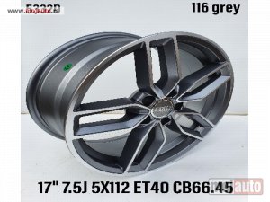 Glavna slika - 17 alufelne audi/7,5jota/et40/cb66,45. model 116/siva. - MojAuto