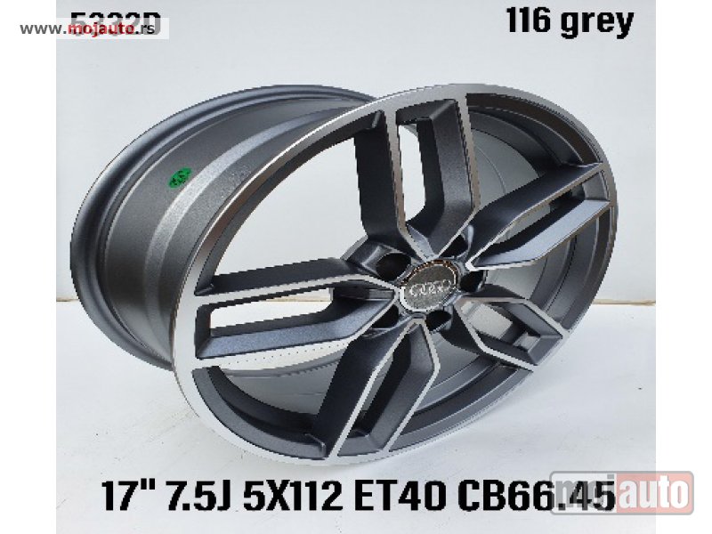 Glavna slika -  17 alufelne audi/7,5jota/et40/cb66,45. model 116/siva. - MojAuto