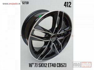 NOVI: delovi  17 alufelne audi/piano black edition 5x112/7,5jota/et40/cb 66,45. model:412.