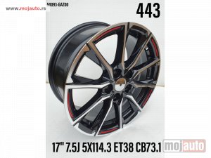 Glavna slika - 17 alufelne 5x114,3/7,5jota/et38/cb 73,1. model:443 - MojAuto