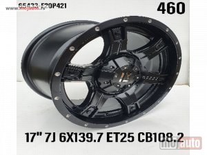 NOVI: delovi  17 alufelne toyota 6x139,7/7jota/et25/cb 108,2. za landkruzer, hiluks, prado,4 runner, fj cruzer.