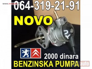 NOVI: delovi  BENZINSKA PUMPA NOVA 2000 din.Peugeot Pežo Citroen