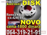 NOVI: delovi  DISK kočioni NOVO 1800 din.Peugeot 106 205 206 306 309 Pežo Citroen Saxo Xsara