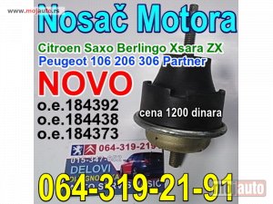 NOVI: delovi  Nosač Motora Peugeot 106 206 306 Partner Pežo Citroen Saxo Berlingo Xsara ZX