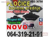NOVI: delovi  PLOČICE Pežo 605 Peugeot Citroen XM