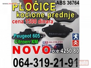 NOVI: delovi  PLOČICE Pežo 605 Peugeot Citroen XM