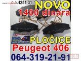 NOVI: delovi  PLOČICE Kočione Pežo 406 Peugeot