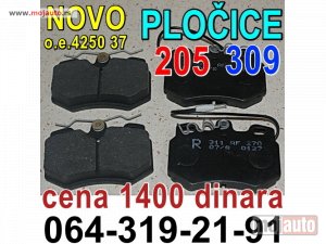 Glavna slika - PLOČICE Kočione Pežo 205 309 Peugeot - MojAuto