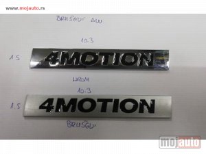 Glavna slika - 4 motion metalna oznaka samolepljiva 3m. - MojAuto