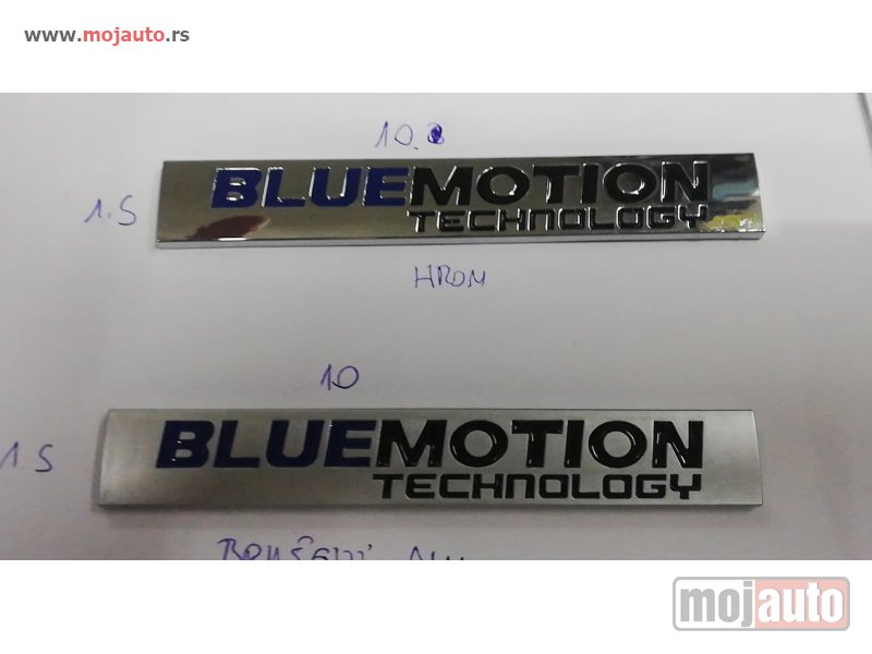 Glavna slika -  vw bluemotion metalna oznaka samolepljiva/3m - MojAuto