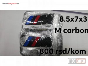 NOVI: delovi  bmw m bedž carbon crni/mat