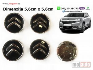 Glavna slika - Cepovi za felne citroen set 4 komada 5,6cm x 5,6cm - MojAuto