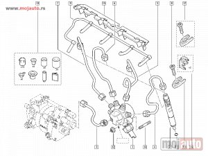 Glavna slika - Reno Clio 1.5DCI Senzor Pritiska Goriva Na Rampi 01-09, NOVO - MojAuto