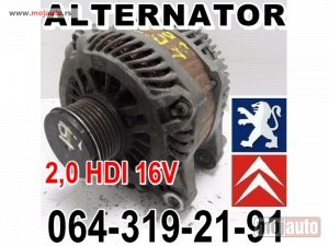 Glavna slika -  2,0 HDI 16V ALTERNATOR Pežo Peugeot Citroen - MojAuto