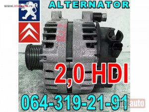 Glavna slika - 2,0 HDI ALTERNATOR Pežo Peugeot Citroen - MojAuto