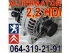 Slika 1 -  2,2 HDI ALTERNATOR Pežo Peugeot Citroen - MojAuto