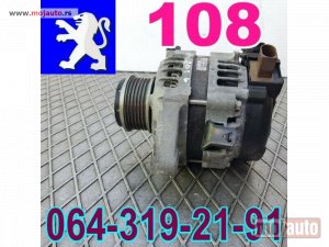 Glavna slika -  ALTERNATOR Pežo 108 Peugeot - MojAuto