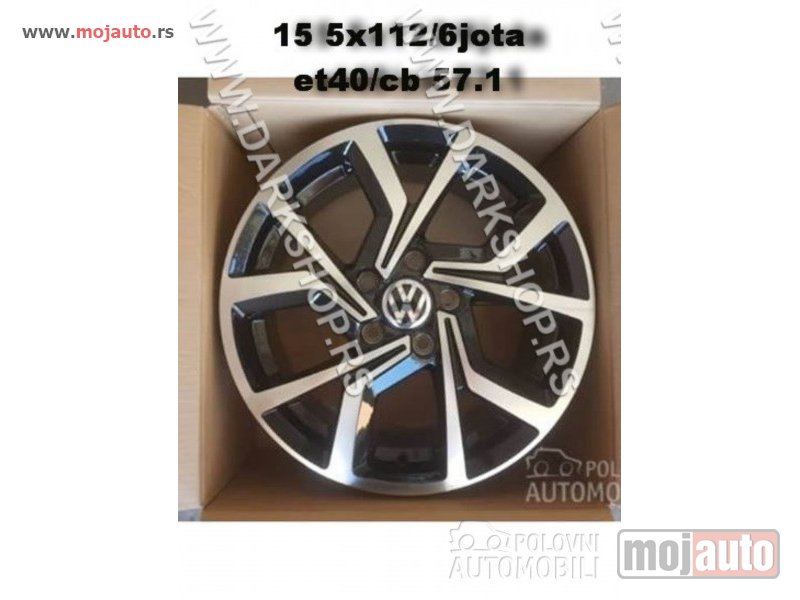 Glavna slika -  15 alufelne/5*112/6 JOTA/ET 40./cb57.1 za vw golf 5,6,7,7.5 skoda otavija seat audi - MojAuto