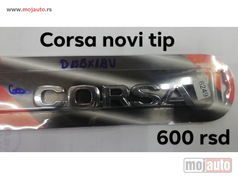 Glavna slika -  opel corsa auto natpis/oznaka - MojAuto