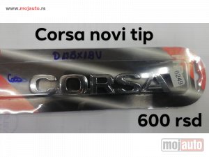 NOVI: delovi  opel corsa auto natpis/oznaka