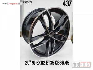 Glavna slika -  20 alufelne audi 5x112/et35/cb 66,45. dostupne boje crna piano black polish i siva gun metal - MojAuto