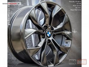 NOVI: delovi  19 alufelne 5x120/8,5jota/et40/cb 74,1. odgovara za bmw x5,x6.