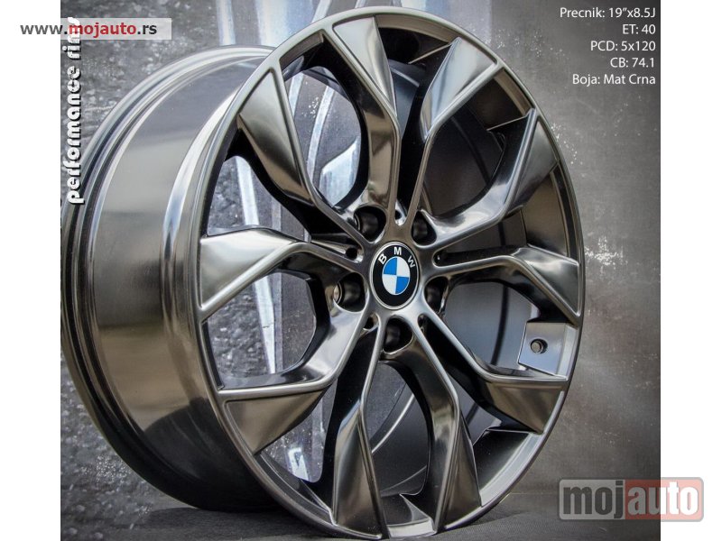 Glavna slika -  19 alufelne 5x120/8,5jota/et40/cb 74,1. odgovara za bmw x5,x6. - MojAuto