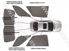 Slika 1 -  Mercedes tipske zavesice po meri vozila car shades - MojAuto