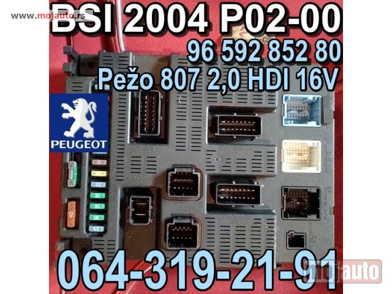 Glavna slika -  BSI 2004 P02-00 Peugeot 96 592 852 80 Pežo 807 2,0 HDI 16V - MojAuto