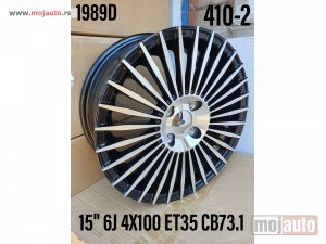 Glavna slika - 15 alufelne 4x100/6jota/et35/cb 73,1. za vw golf 2,seat ibizu,mazdu. - MojAuto