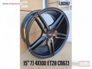 NOVI: delovi  15 alufelne 4x100/7jota/et28/cb 67,1. 2 modela.