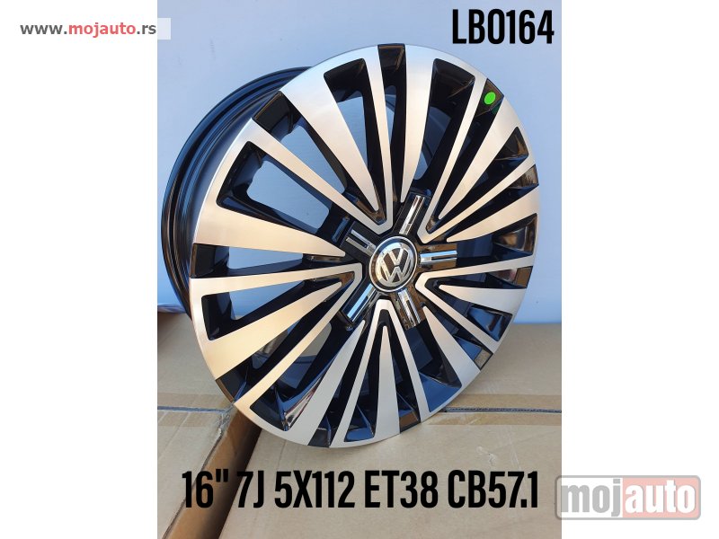 Glavna slika -  16 alufelne 5x112/7jota/et38/cb 57,1. za:vw,skodu,seat, cena:38400 rsd. - MojAuto