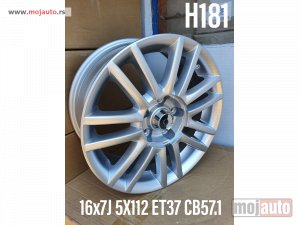 NOVI: delovi  16 alufelne 5x112/7jota/et37/cb 57,1. za:vw,skodu,seat,