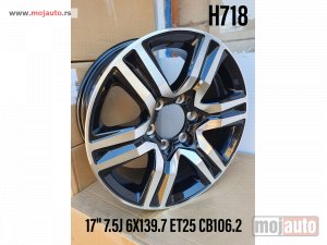 Glavna slika -  17 felne toyota /6x139,7/7,5jota/et30/cb 106,2 za landkruzer,hiluks,prado,fj cruzer - MojAuto