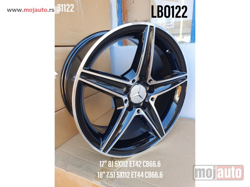 Glavna slika -  Mercedes 17 alufelne 5x112/8jota/et42/cb 66,6. cena:59000 rsd/set. - MojAuto